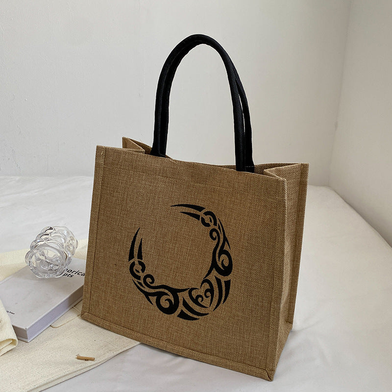Casual Jute Shopping Tote