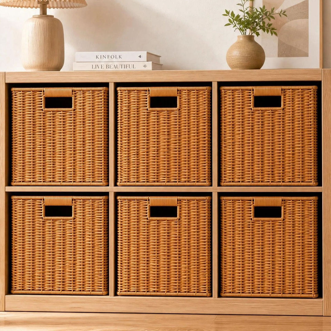 Rectangular Woven Storage Bin Kalsten