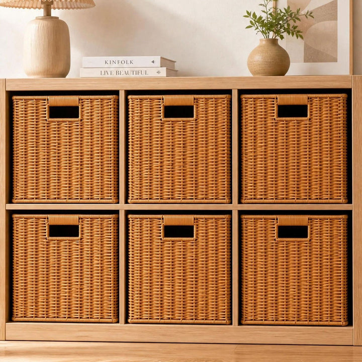 Rectangular Woven Storage Bin Kalsten