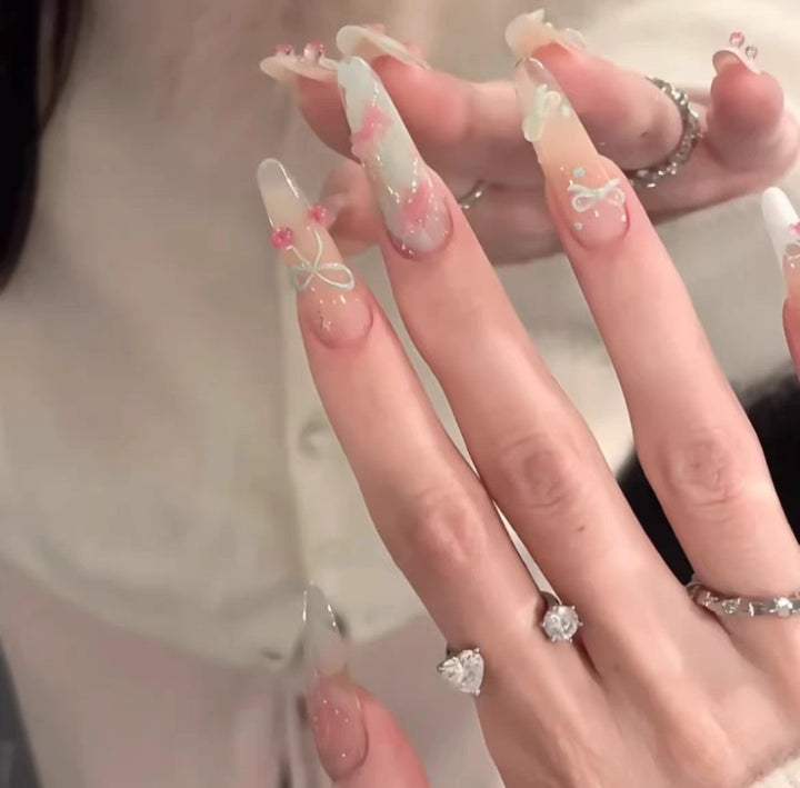 Floral Art Press-On Nail Set Kalsten