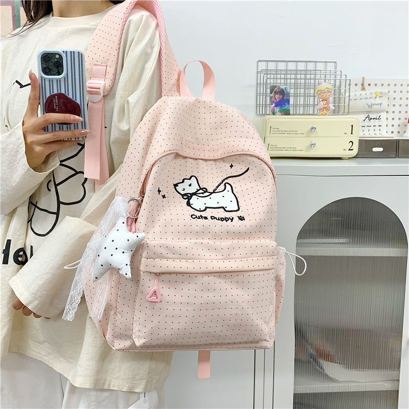 Cute Puppy-Themed School Backpack Kalsten