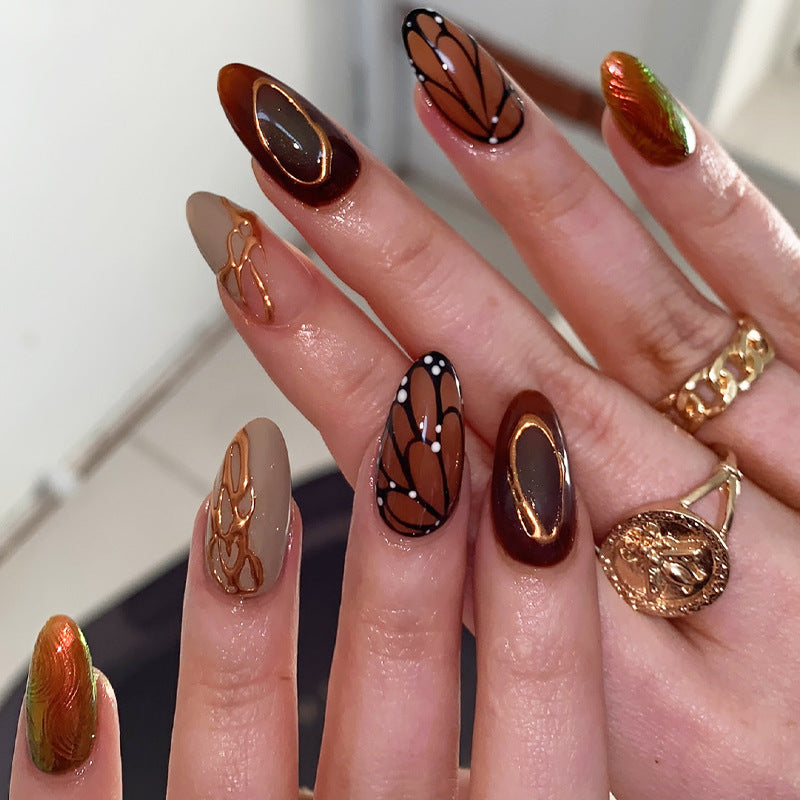 Elegant Artistic Press-On Nail Set kalsten
