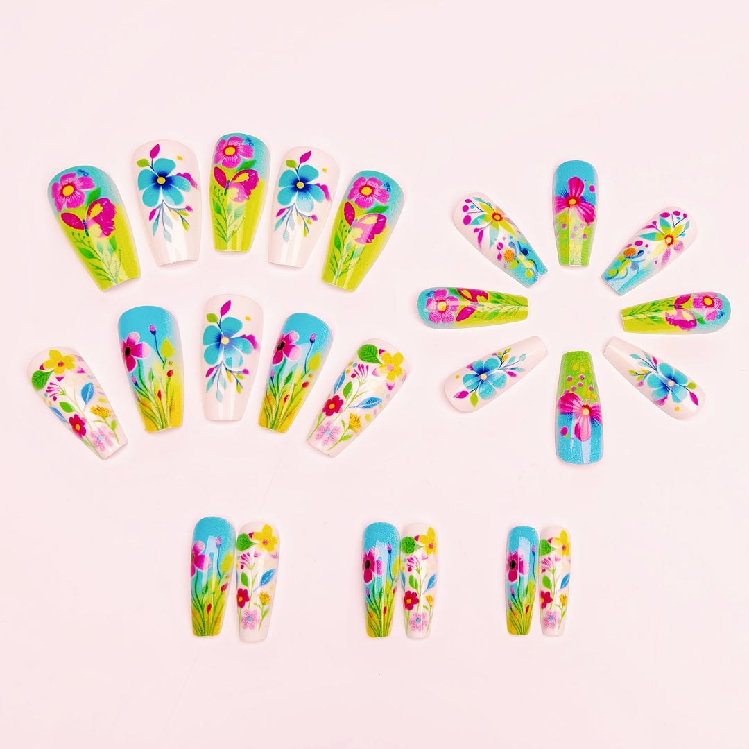 3D Floral Design Nail Art Kalsten