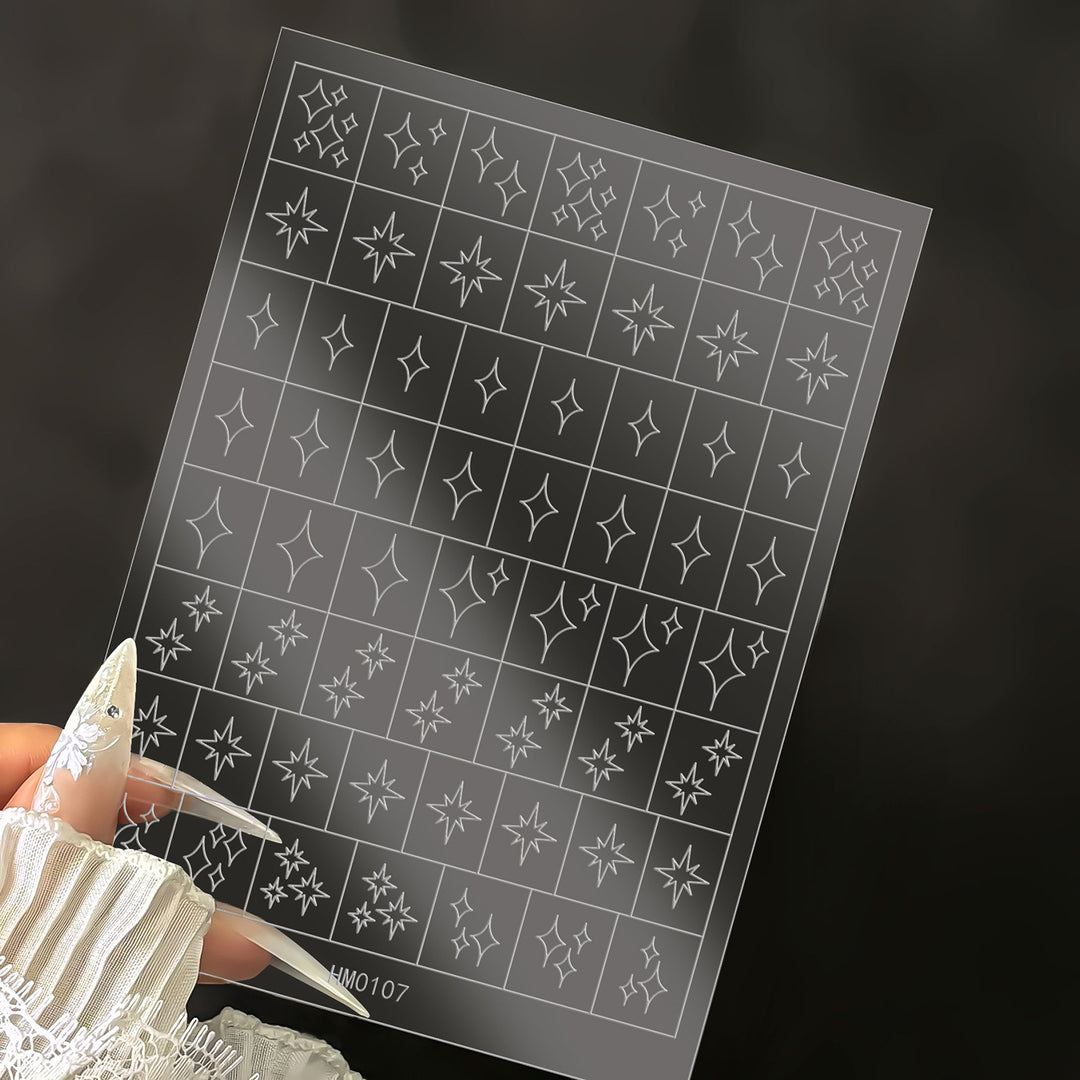 Butterfly Nail Art Stencil Sheet