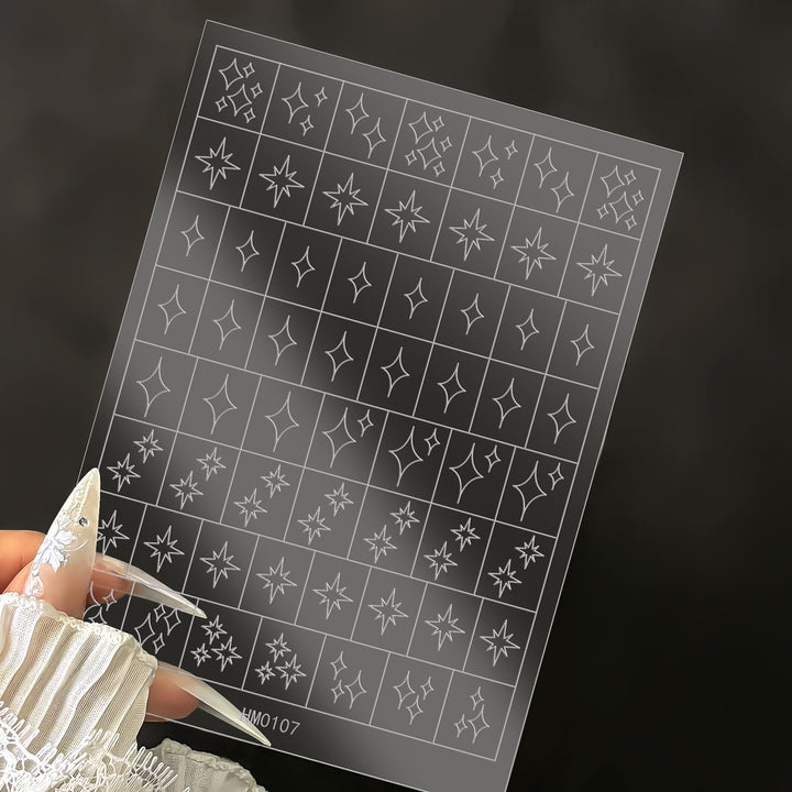 Butterfly Nail Art Stencil Sheet