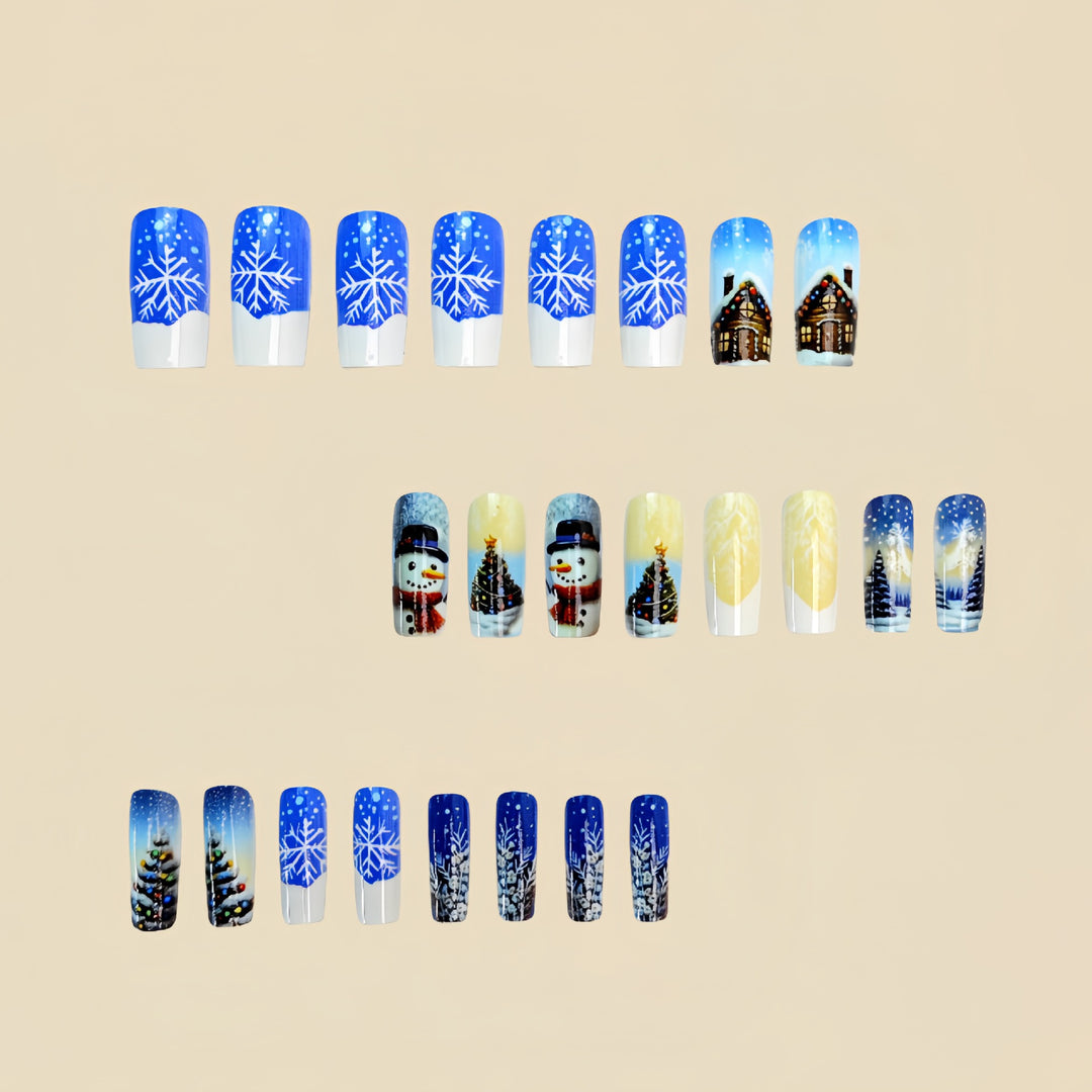 Festive Winter-Themed Nail Art Kalsten