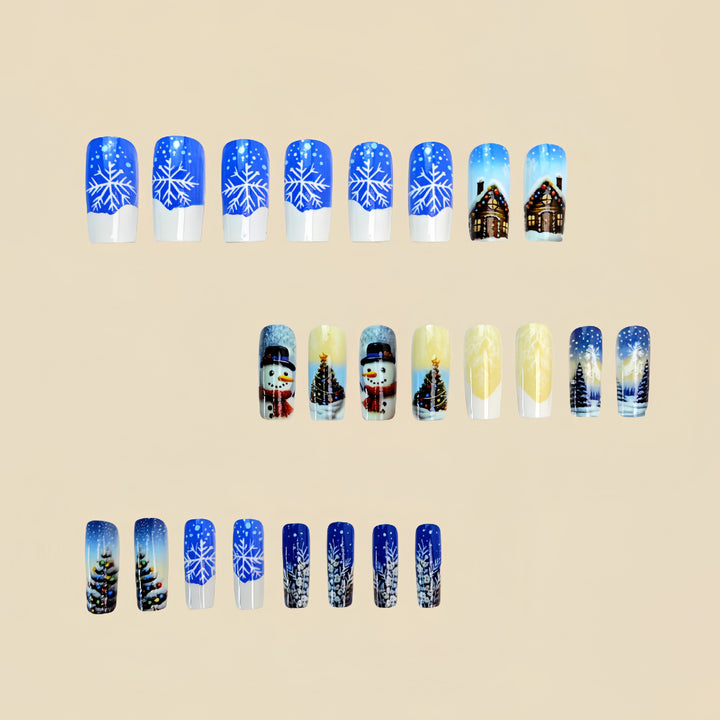 Festive Winter-Themed Nail Art Kalsten
