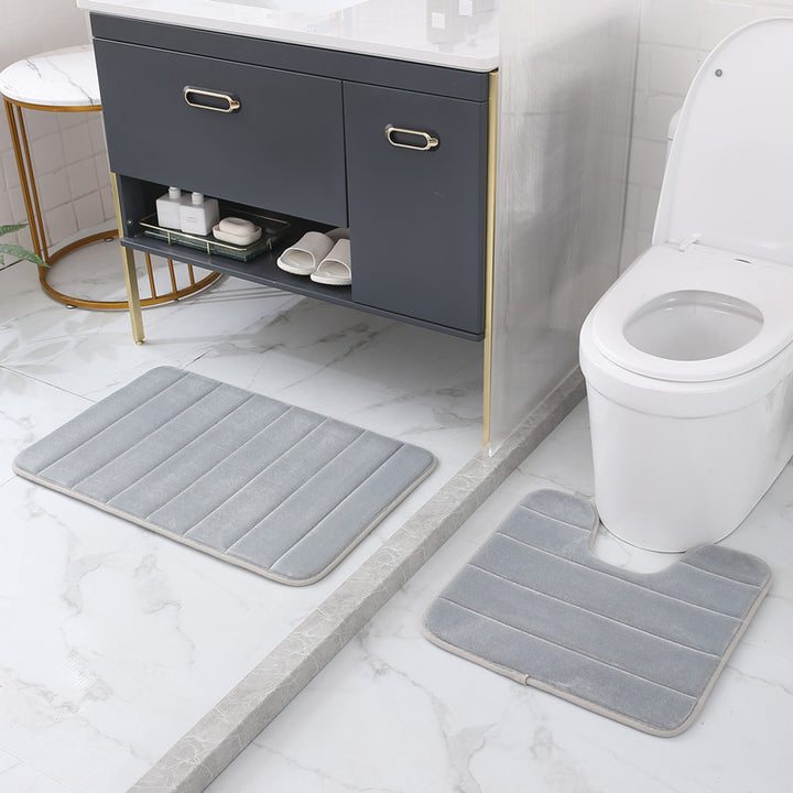 Soft Chenille Bath Mat Set Kalsten