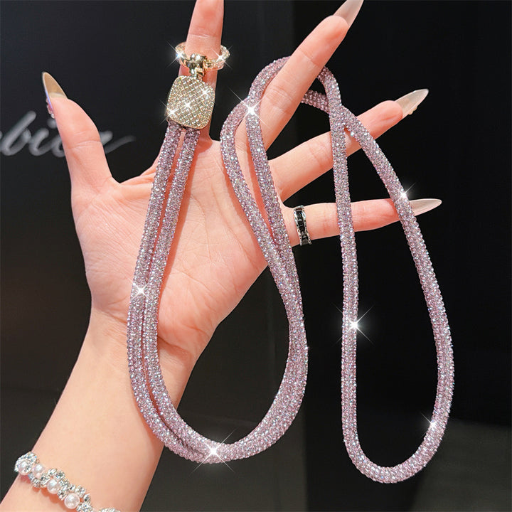 Rhinestone-Embellished Eyewear Lanyard Kalsten