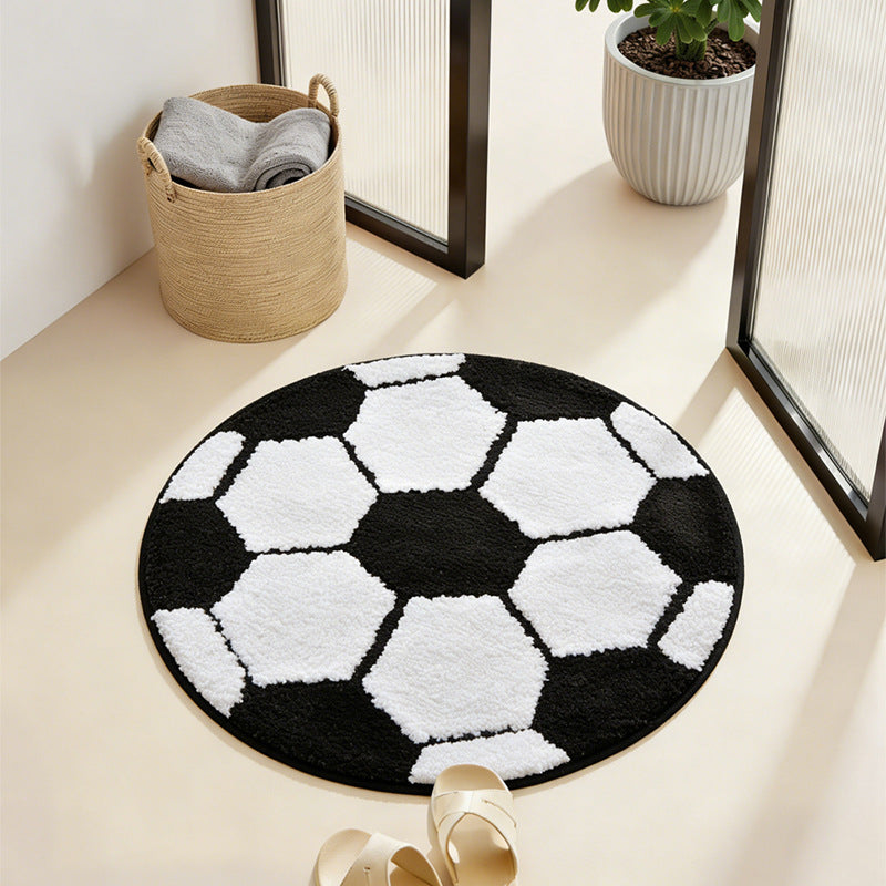 Soccer Theme Bath Mat Kalsten