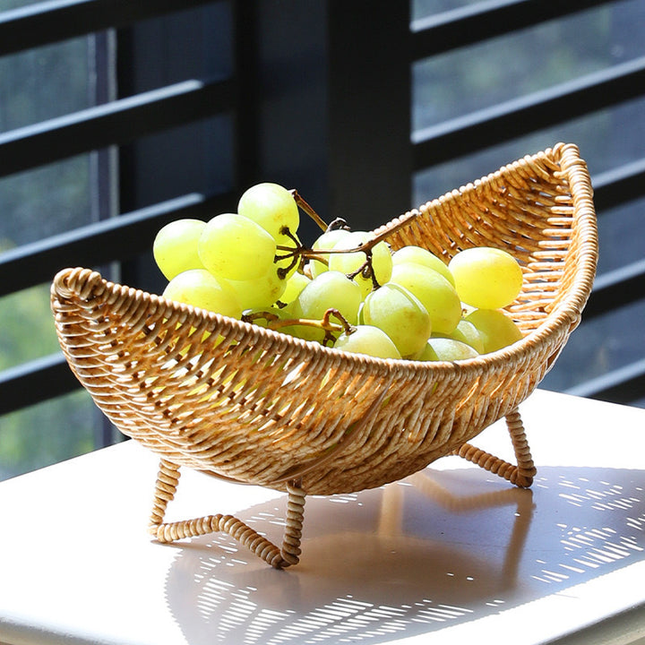 Unisex Unusual Rattan Fruit Bowl Kalsten