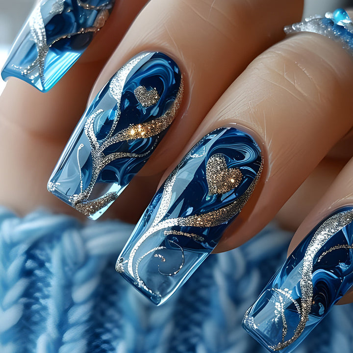 Artistic nail decorations with 3D designs Kalsten