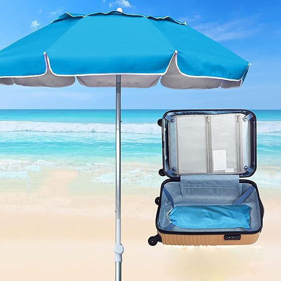Ladies Beach Umbrella with Stable Ground Anchoring Kalsten