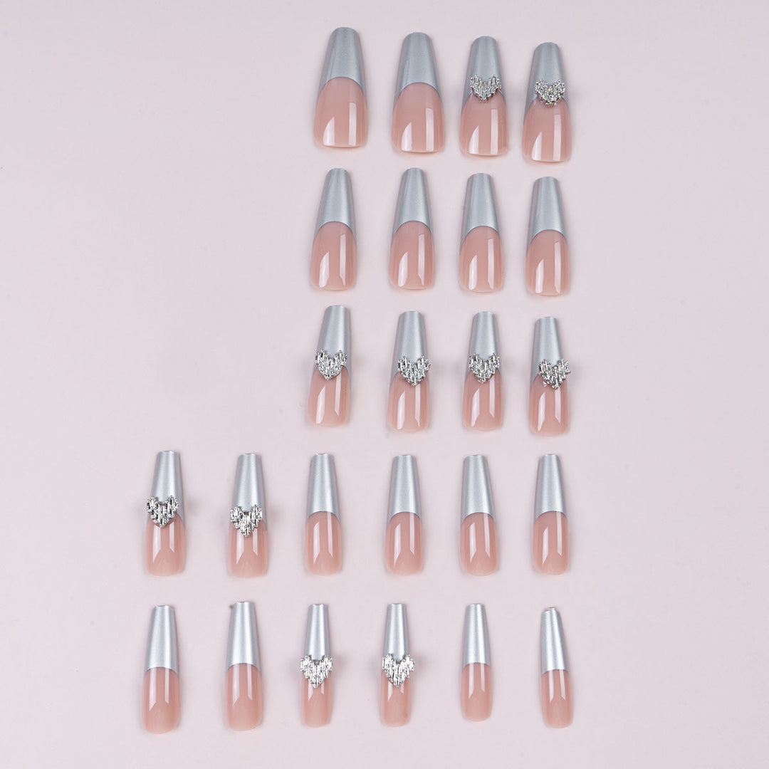 Decorative Rhinestone Press-On Nail Art