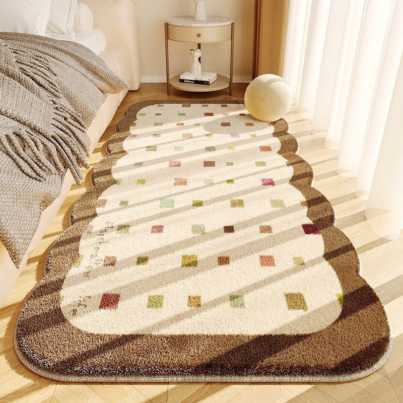 Plush Scalloped Decorative Area Rug Kalsten