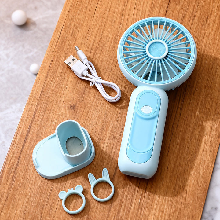 Women's Portable Hand Fan with Cute Design Kalsten