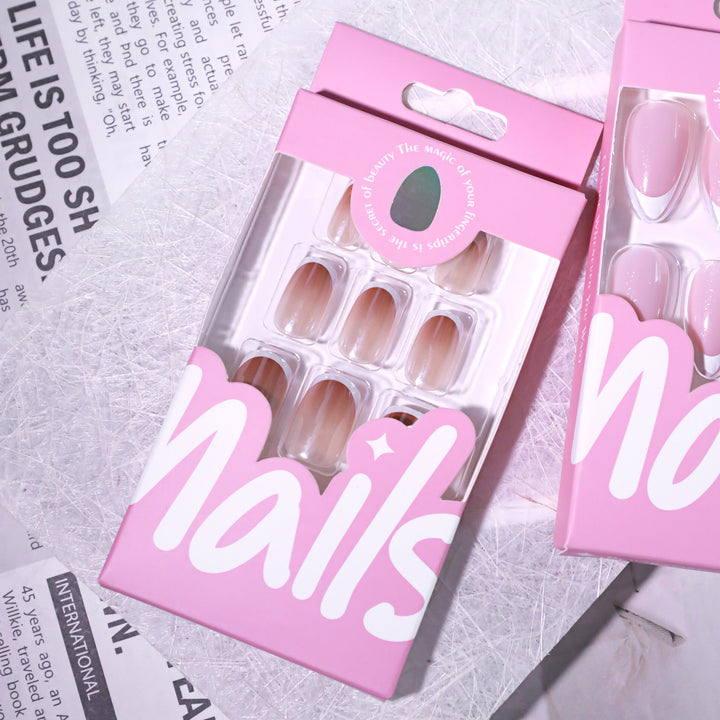 Artistic manicure with elegant French tip Kalsten