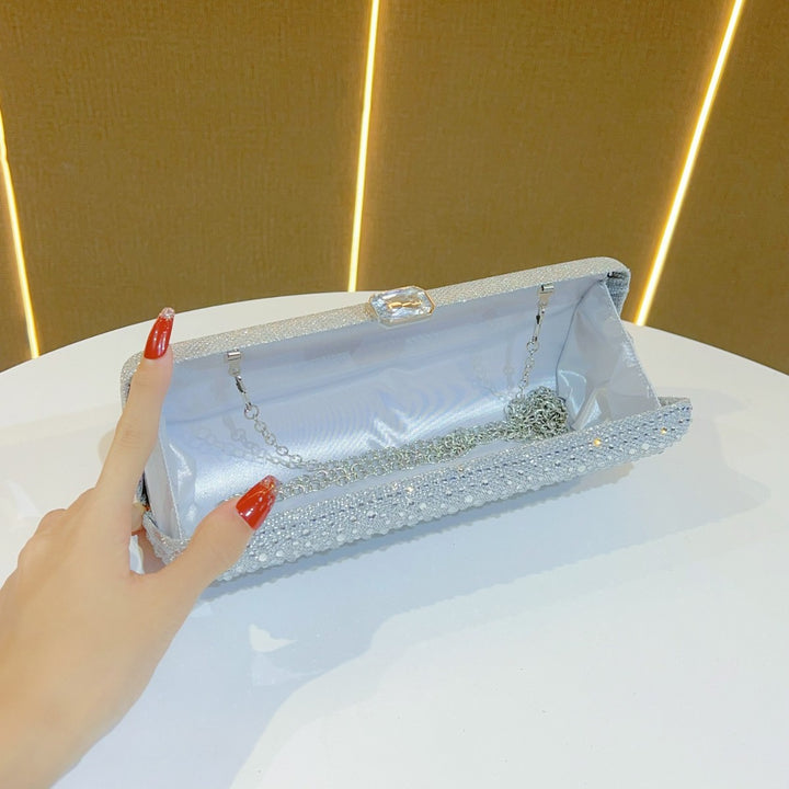 Rhinestone-Embellished Clutch