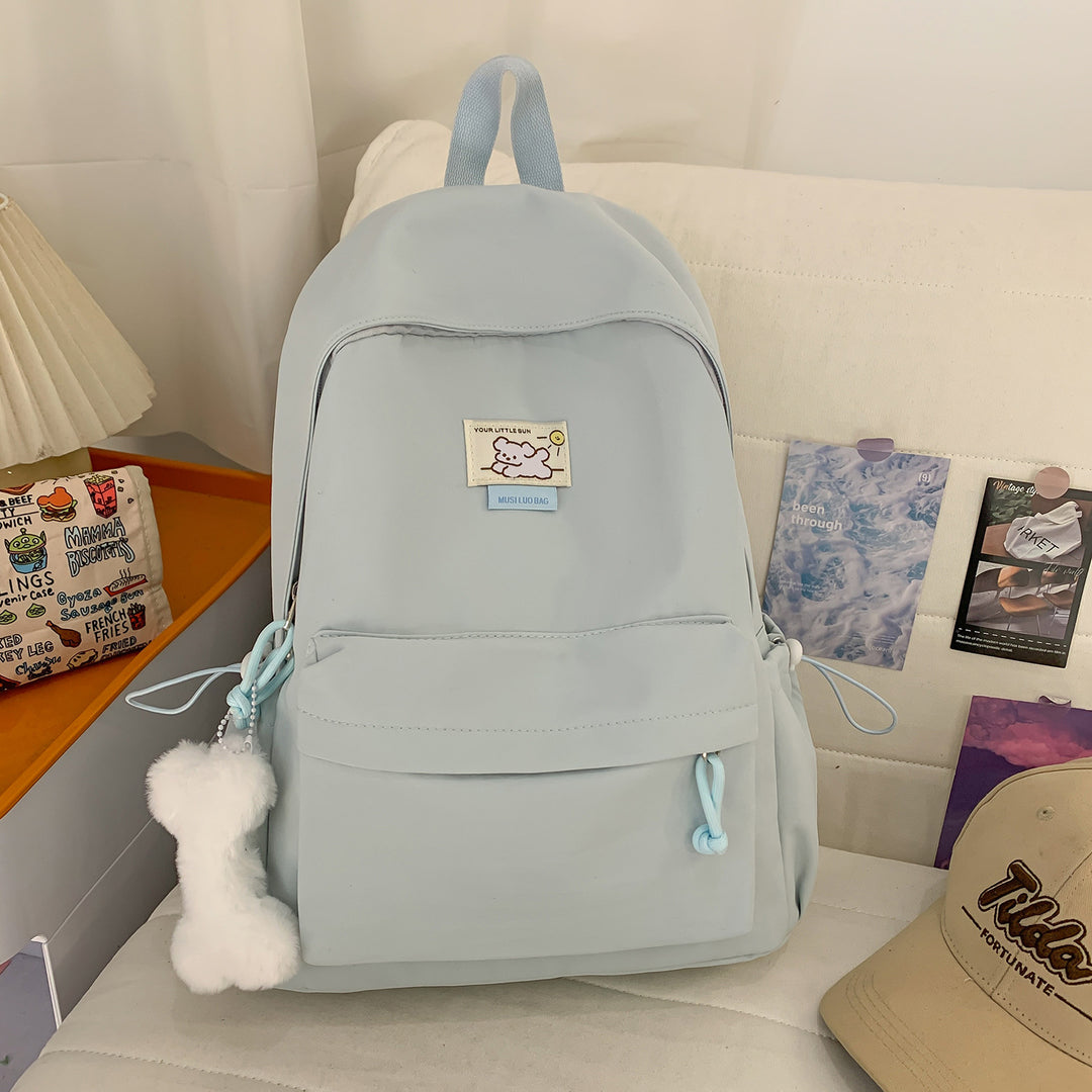 Cute Plush-Embellished Casual Backpack Kalsten