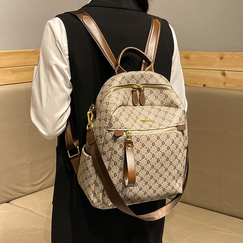 Chic Multi-Functional Leather Backpack  1791995496