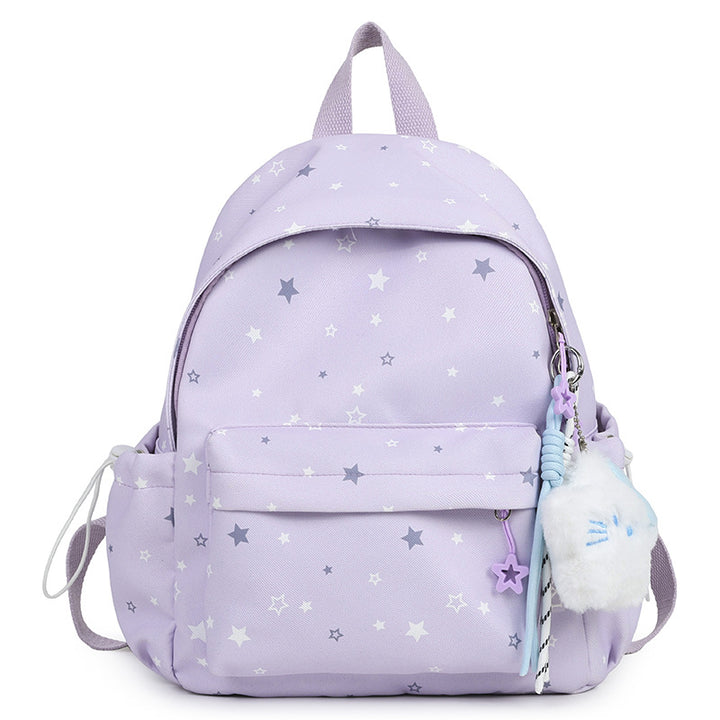 Starry Patterned Plush Backpack kalsten
