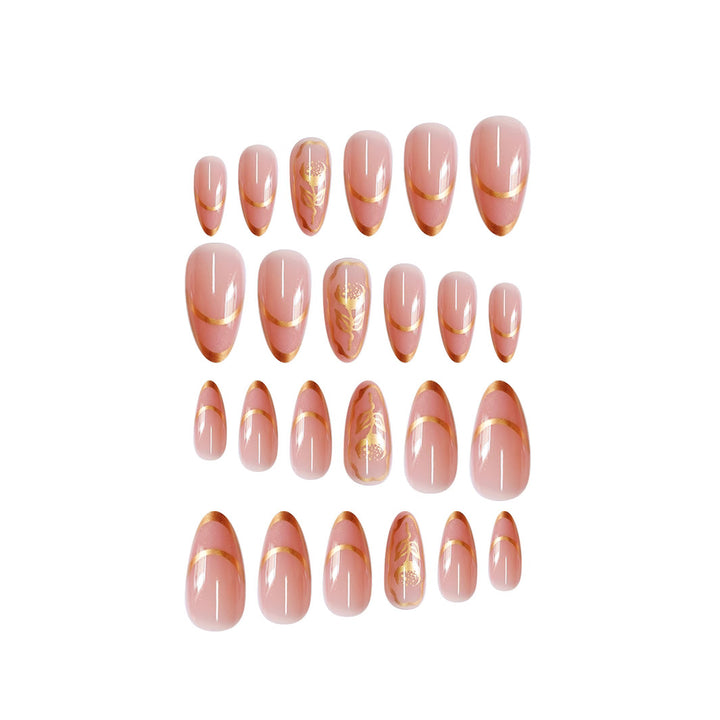 Elegant Floral Acrylic Nail Enhancements Kalsten