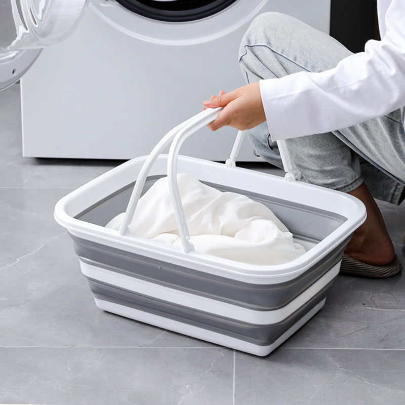 Collapsible folding shopping basket with sturdy plastic structure