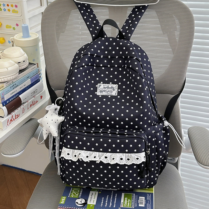 Playful Star-Printed Backpack Kalsten