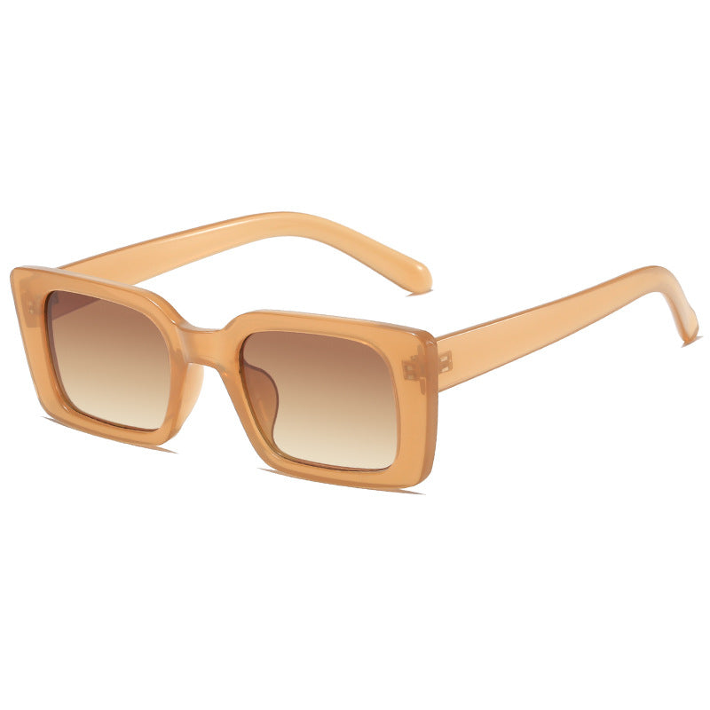 Women's fashionable square sunglasses with wide, glossy frame Kalsten