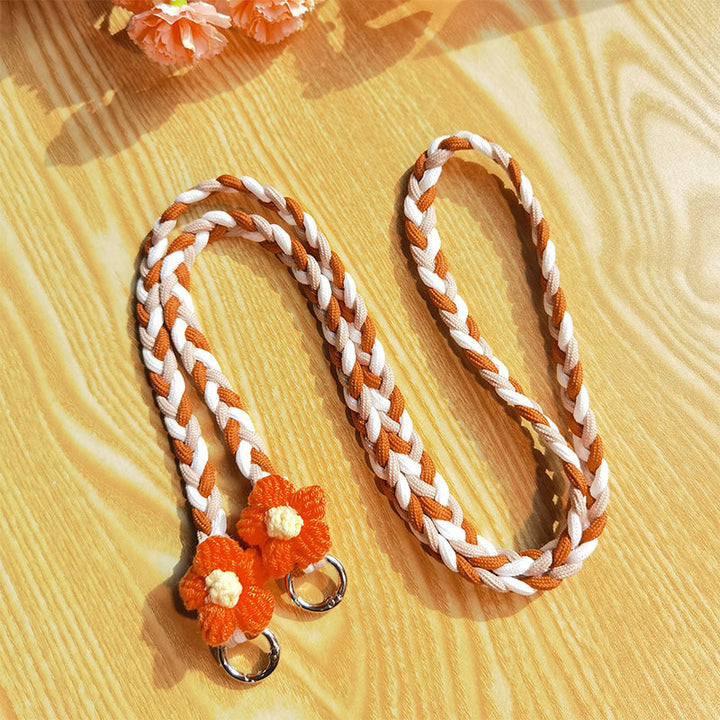 Woven Floral Pattern Utility Lanyard Kalsten