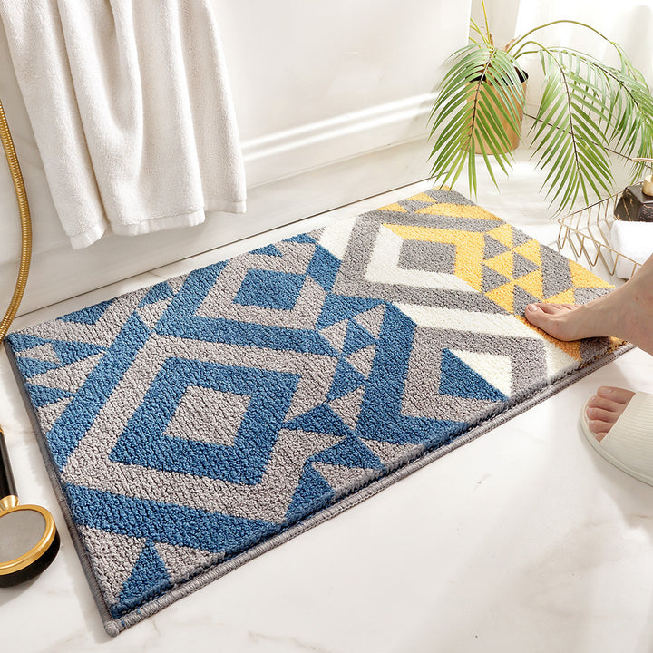 Cozy Rainbow-Themed Bath Mat