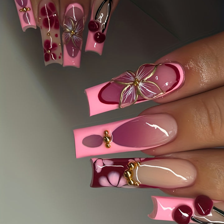 Luxury Embellished Press-On Nail Set Kalsten