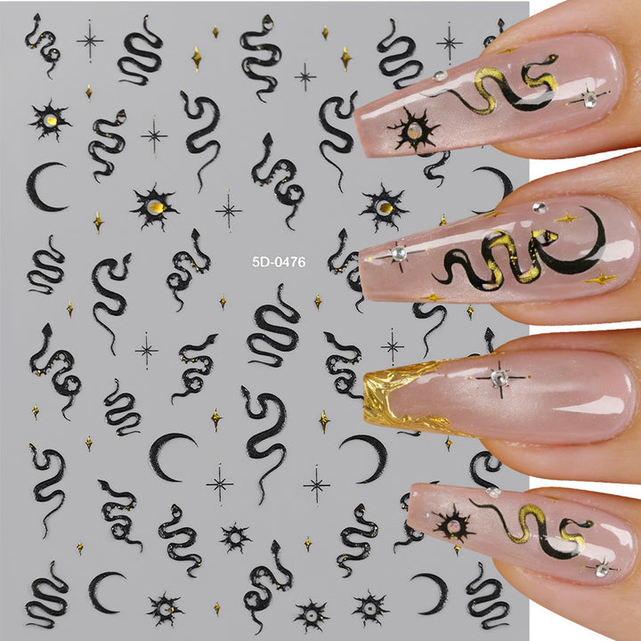 Celestial Themed Nail Art Stickers