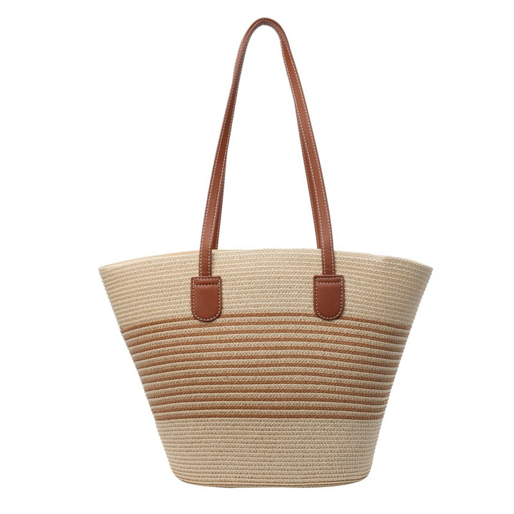 Spacious Woven Straw Tote