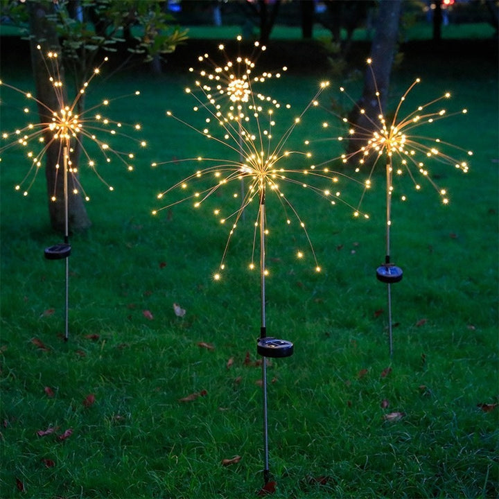 Starburst Solar Garden Stake LED Sparkler Sculpture Kalsten