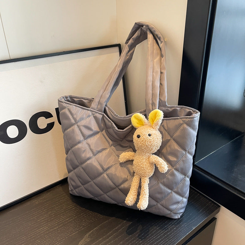 Quilted Soft Tote Bag