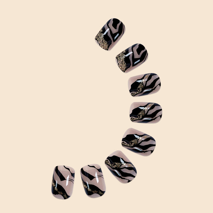 Marble Effect Nail Art