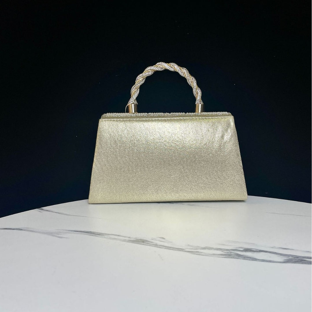 Rhinestone-Embellished Evening Handbag