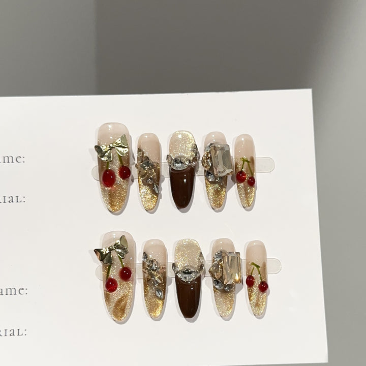 Decorative Glam Press-On Nail Set