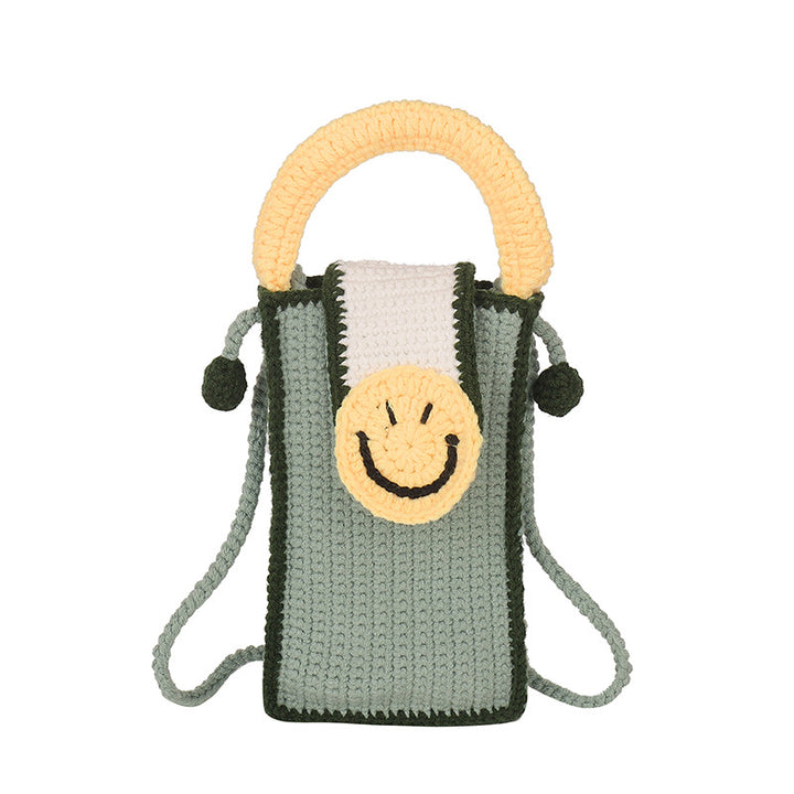 Cute Crochet Beverage-Themed Crossbody Bag