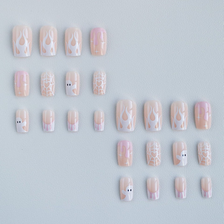 Haunted Ghost-Themed Nail Art Set