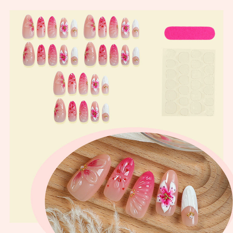 Floral-Inspired Stiletto Press-On Nail Set Kalsten