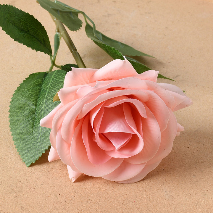 Realistic Silk Rose Decoration