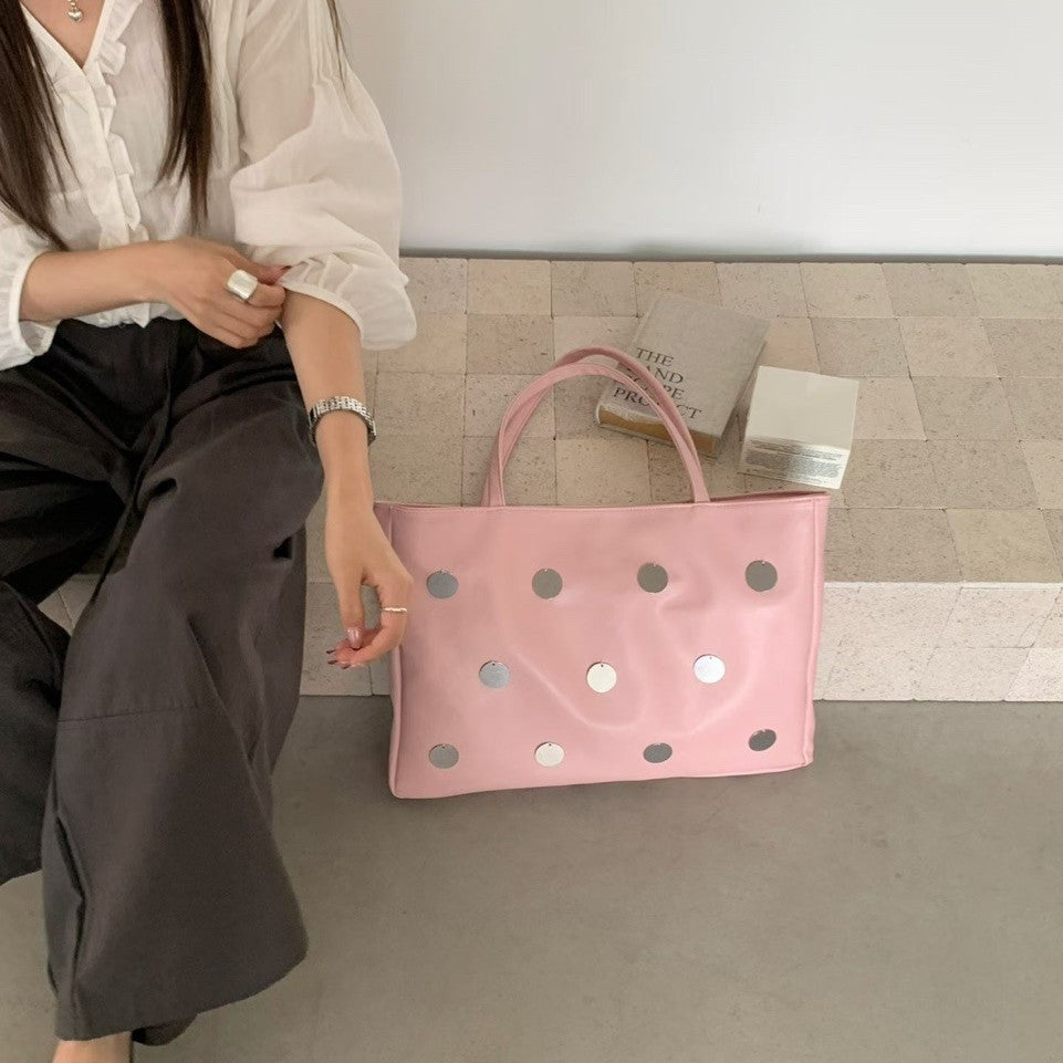Decorative Polka Dot Tote Bag