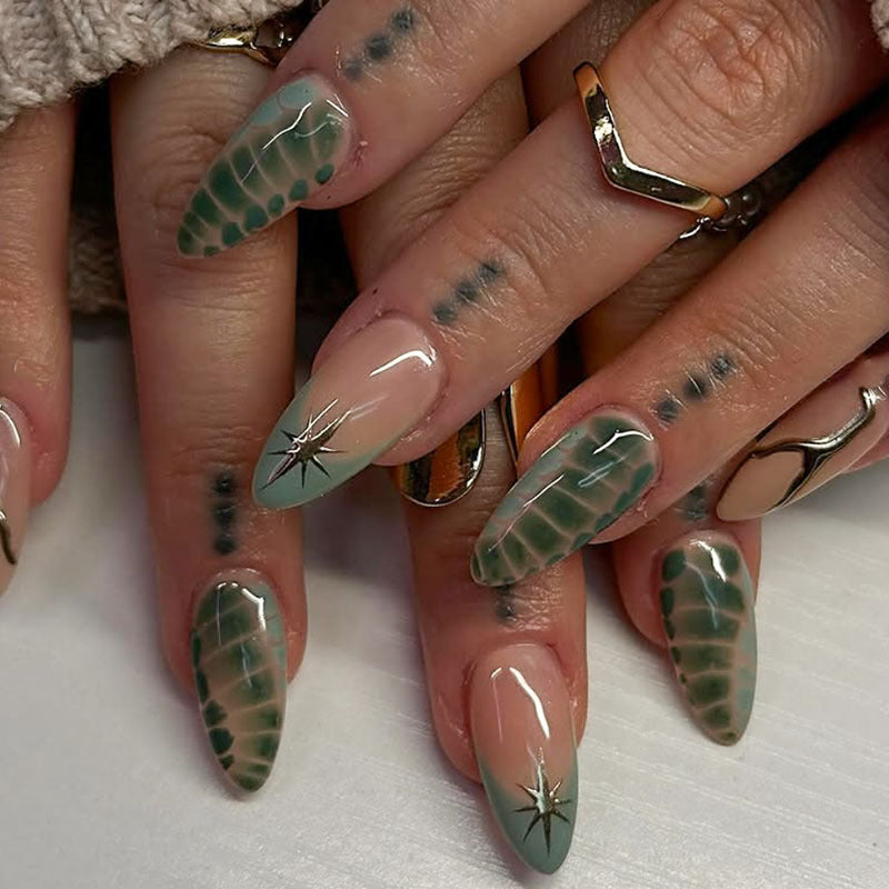 Artistic Long-Stiletto Nail Art