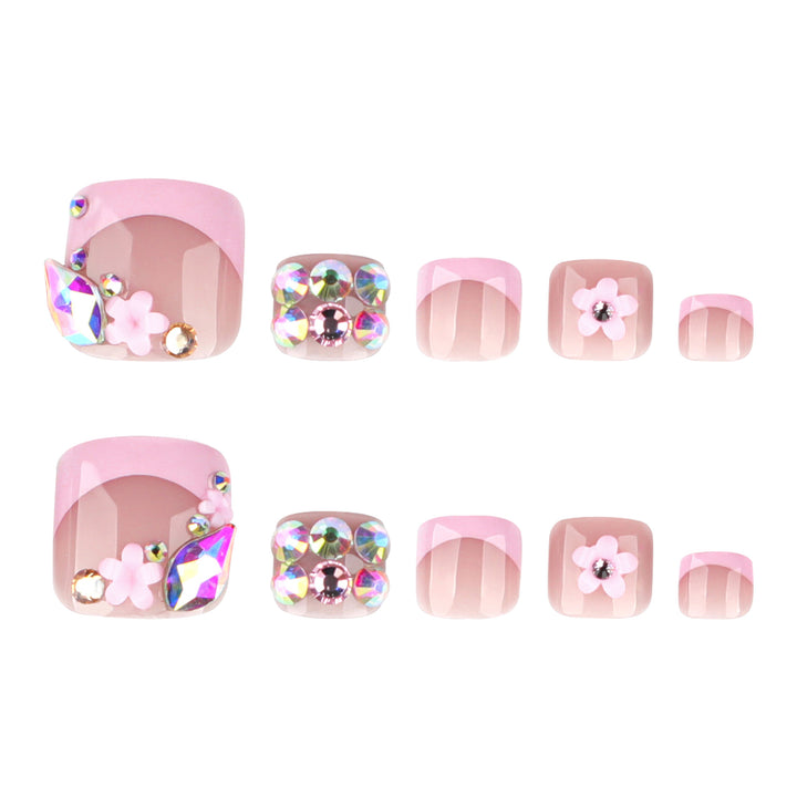 Artful toenail designs with colorful accents and glitter Kalsten