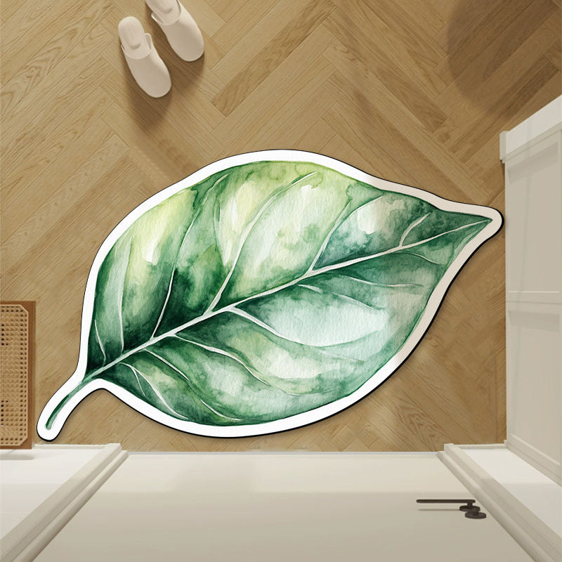 Leaf-Shaped Area Rug