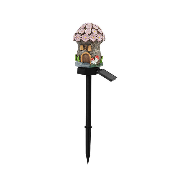 Whimsical Solar-Powered LED Fairy House Garden Stake Kalsten