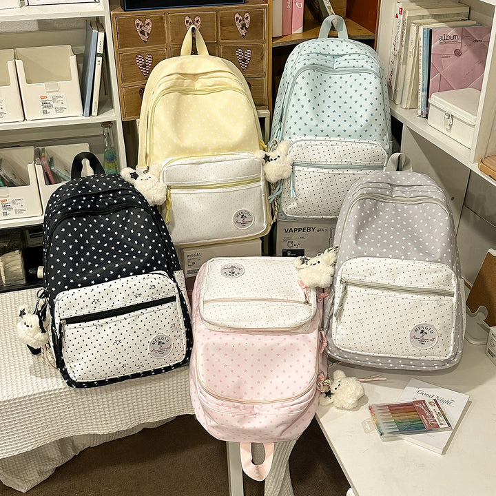 Whimsical Star-Patterned School Backpack Kalsten