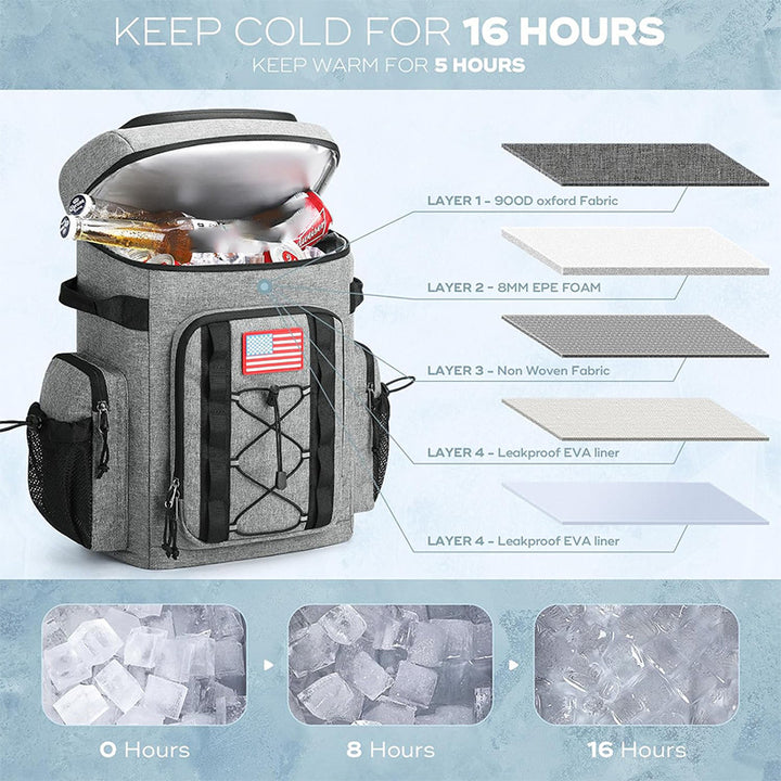 Sporty all-round backpack with multifunctional compartments Kalsten